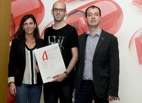 Aspid de Plata a la mejor acción de marketing interno. Umbical y Novartis con los presidentes del Jurado, Cristina Tello de mkmedia y Oriol Berenguer de Arteria (Dcha.)