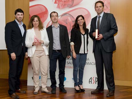 Aspid de Oro al mejor programa de formación continuada. Antonio Franco por Luzán 5, Marta Lleonart y Jordi Surós por Novartis