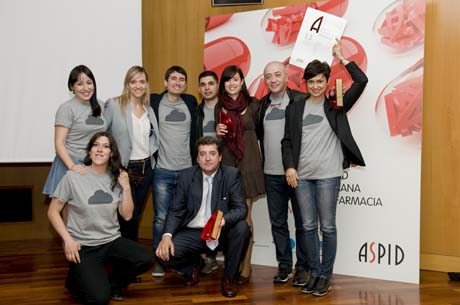 Aspid Oro mejor estrategia digital dirigida al público y Mejor pieza de comunicación institucional. Equipo Publicis Healthcare