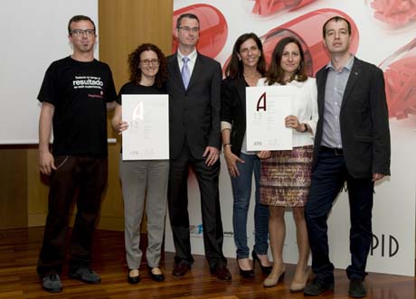 Mejor spot de tv. Pepe Furmet y Raquel Mizrahi por Bublegum; y Ana Morcate y Enric Valladares por Merial
