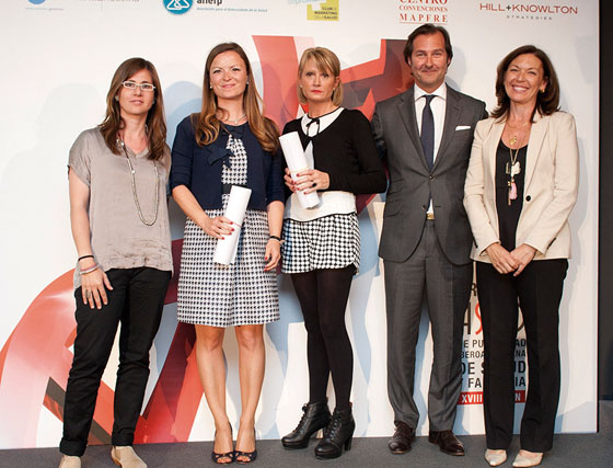 Mejor audiovisual. Comunicaciones dirigidas al público (audiovisuales). Berta Loran (GlobalHealthcare); Sómnica Bernabéu (Inst. Bernabéu) y Marta Huguet (GlobalHealthcare). Ver obra: 3568