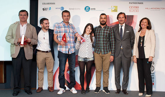 2 Aspid de Oro. Comunicaciones multitarget (estrategia digital más eficaz y campañas de comunicación publicitaria no consistentes en RRPP). Dr. Santiago Muñoz (SER); Carlos Alvaro, José maría Lucerón, Beatriz Díaz y Ayose Trujillo (Popin Group). Ver obra: 3461