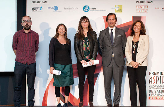 Mejor logotipo. Comunicaciones multitarget (desarrollo gráfico de imagen de marca). Adrià Ardenuy y Leia Rodríguez (Carre Noir) con Natalia García (Angelini). Ver obra: 3451