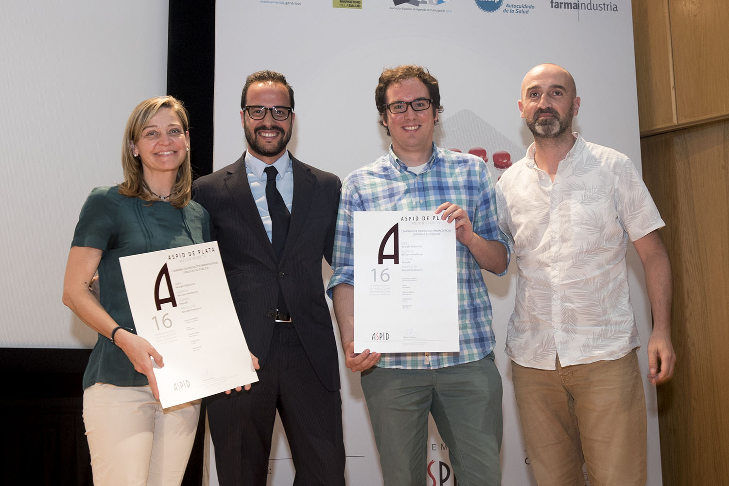 Piluca Magro, Arnau Peidró y Enric Ciurana de McCann Health Barcelona