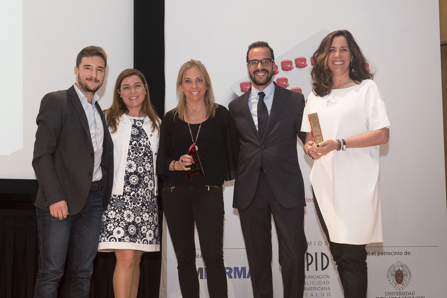 Francisco Galindo de Publicis, Patricia Apellániz e Inés Díaz de Merck y Kátia Leal de Publicis