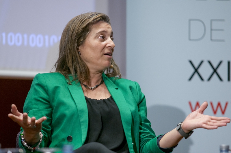 Mónica Moro durante el debate #whatsnexthc