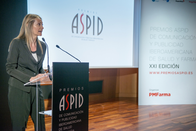 Eva Franqués, presentadora de los Premios Aspid 2017
