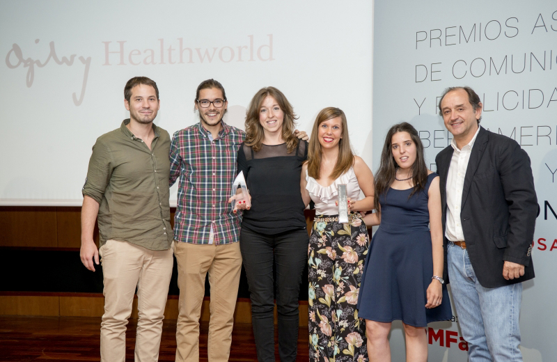 Nacho Díaz (Ogilvy H.), Rubén Delgado, Mar Esteras (Esteve), Silvia Amodeo (Ogilvy Healthworld) y Laura Mesa