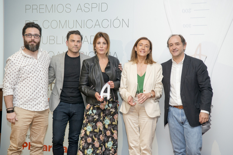 Rodrigo Vicente, Jesús Romero y Noelia Barrantes (Grow) y Raquel García (Janssen)