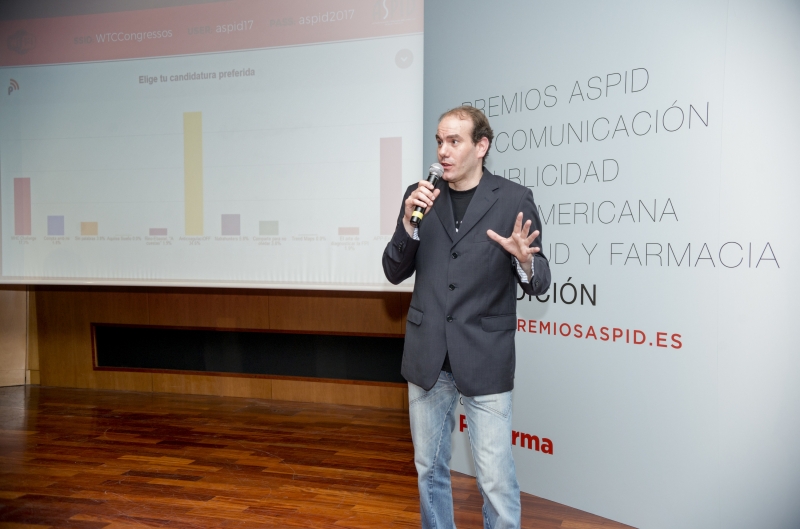 Roger Antich de PMFarma durante la votación del Premio Platino
