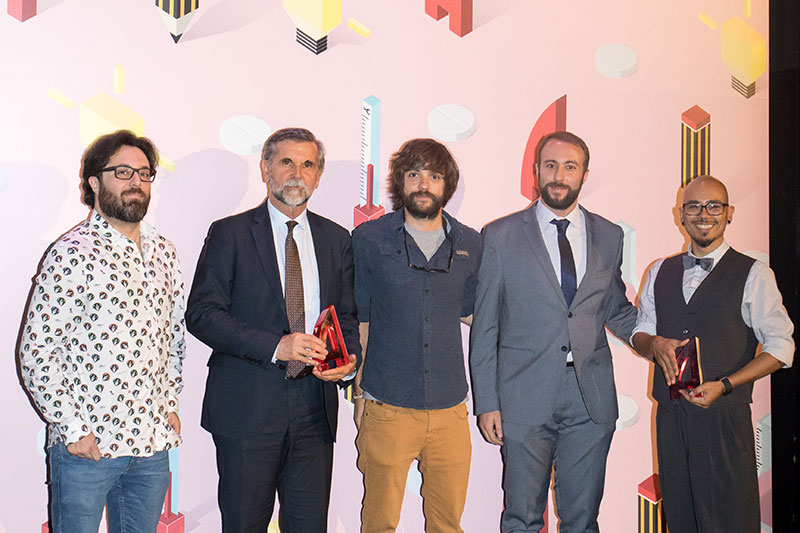 Rodrigo Vicente de Grow, Manuel Morales y Juan José Polledo de Celgene y Txema Bua de Grow