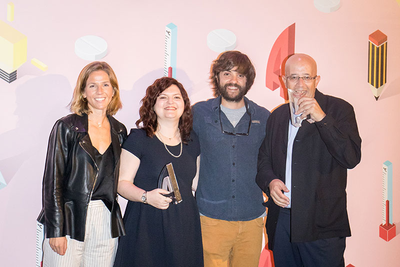 Andrea Jiménez, Patricia Torrell y Aurelio Roa de Ene Life