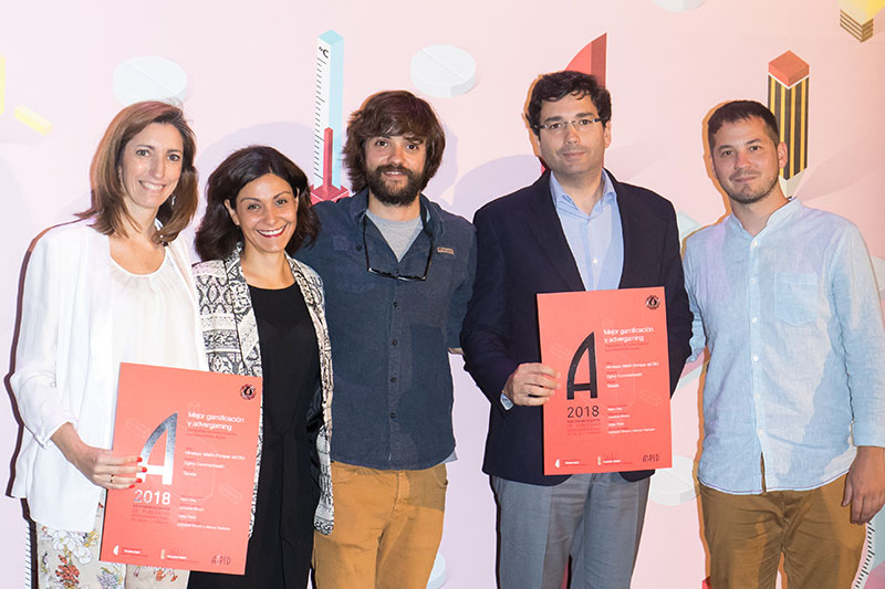 Silvia Revuelto de Ogilvy CommonHealth, Marta Yañez y Juan Manuel Ramírez de Takeda y Natxo Díaz de Ogilvy CommonHealth