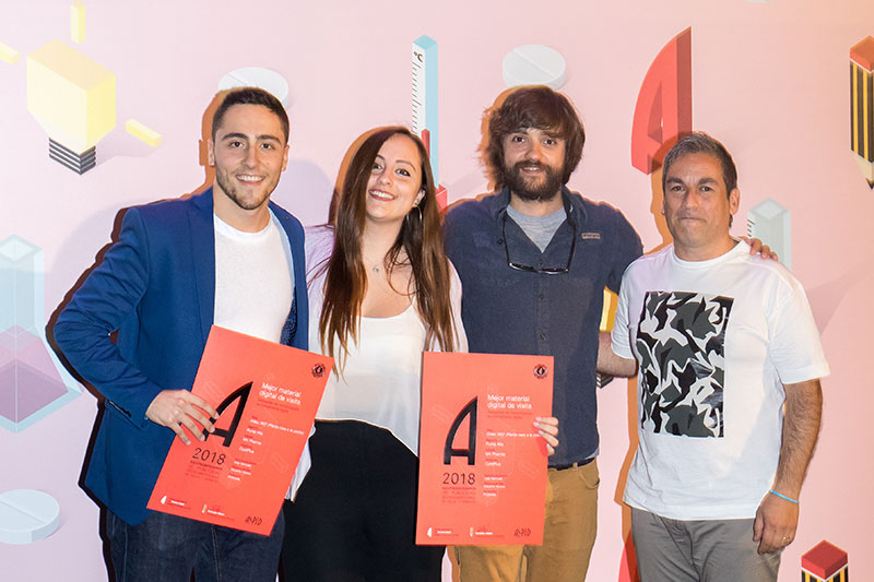 Sergi Abajo, Julia Genovés y Eduardo Viveros de Punta Alta