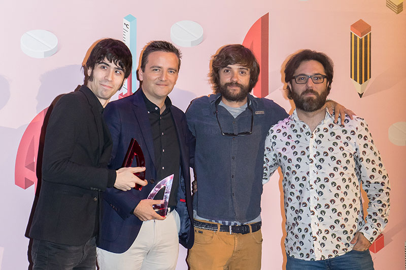 Fran Fernández de Grow, César Jiménez de Roche Farma y Rodrigo Vicente de Grow