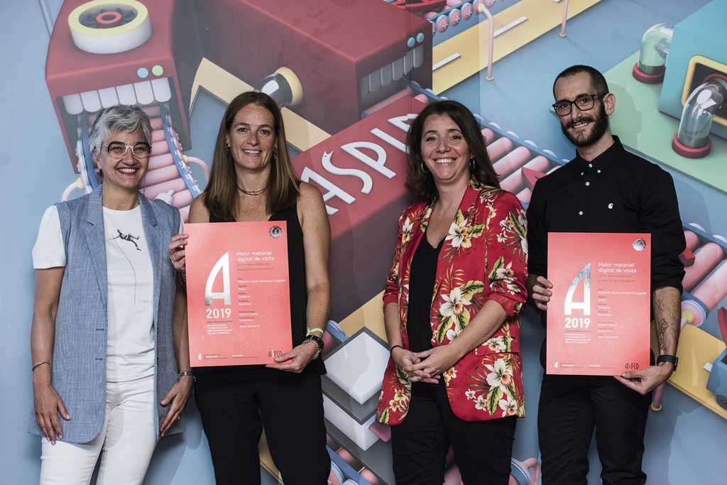 Nuria de la Mano y Judith Gómez de Celgene y Javier Bartolomé de Grow