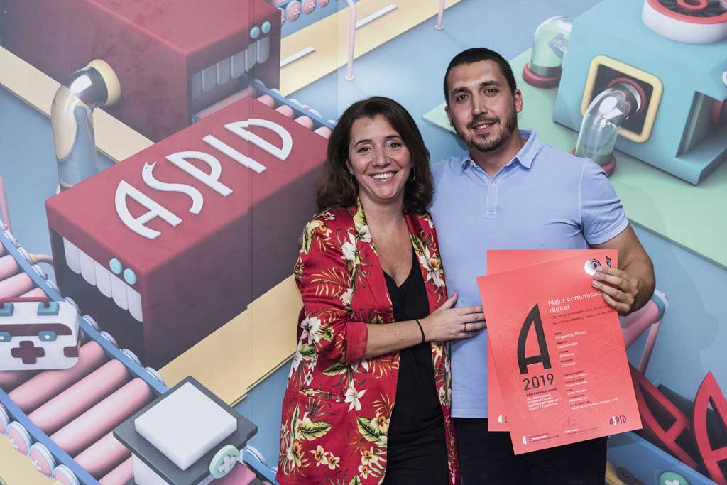 Víctor González de September con la presidenta de la 23ª edición