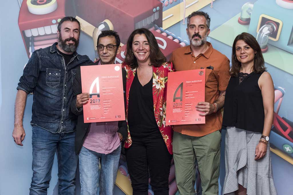 Álvaro Ureña de Pop in, Ramón Espacio de CESIDA y Vicente Curto y Beatriz Vega de Pop in