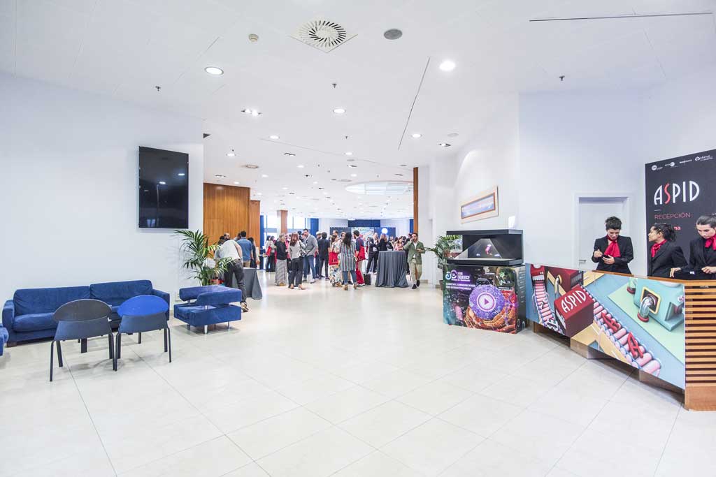 Recepción de la sala de exposición