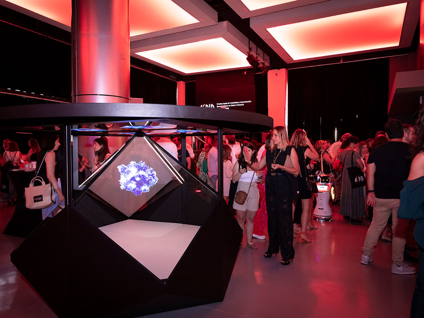 La pir�mide de 3DforScience ocup� buena parte del espacio