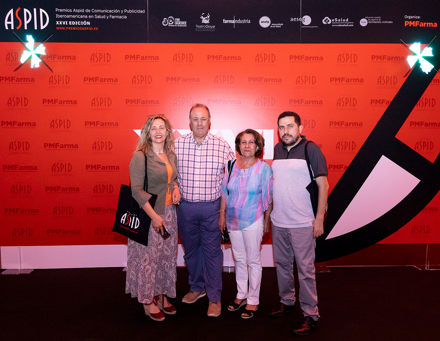Posando en el photocall