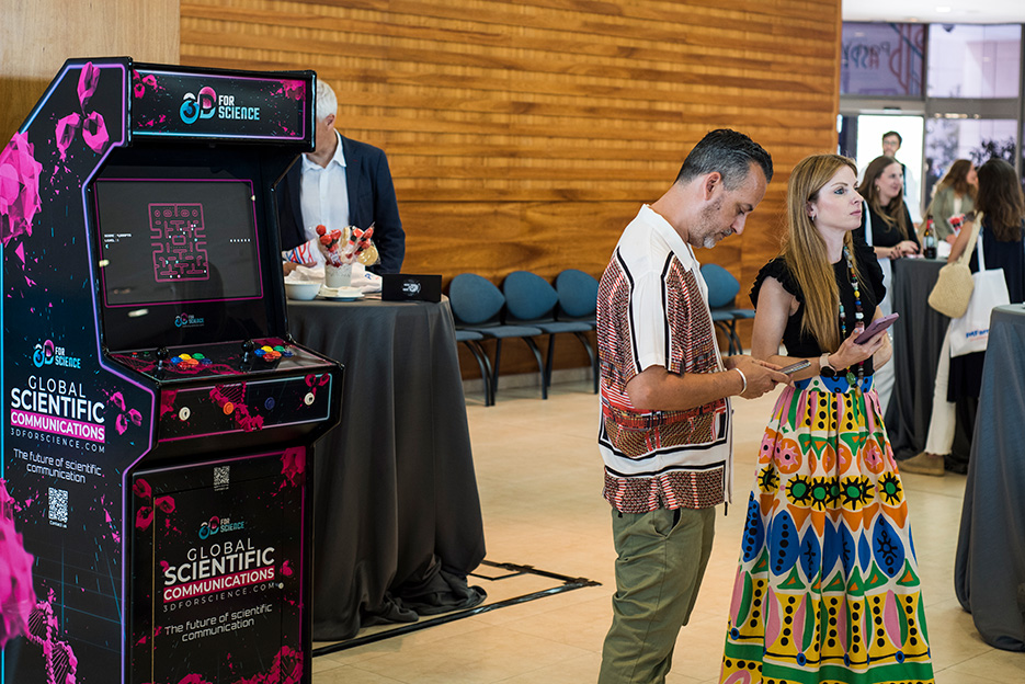 3DforScience trajo una divertida m�quina de juegos retro