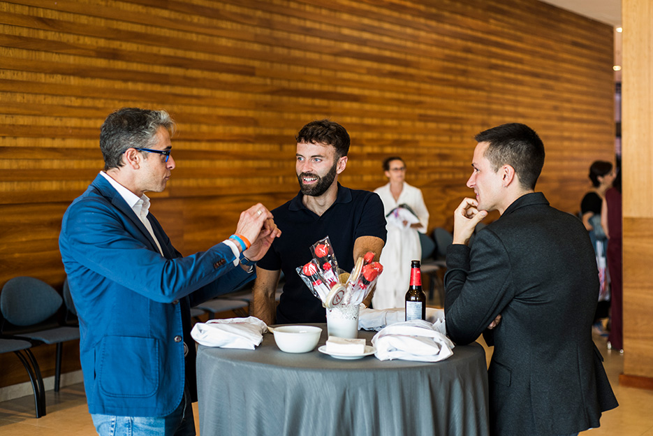 Fotograf�a sorpresa durante una charla