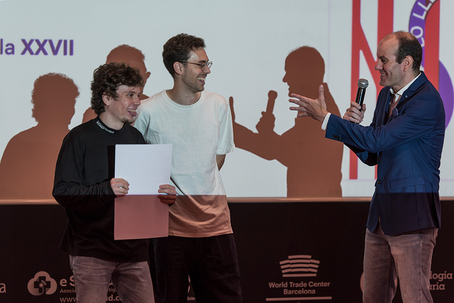 Cristian Iacob y Javier Carlos, dos de los tres ganadores del concurso de la imagen Premios Aspid 2023