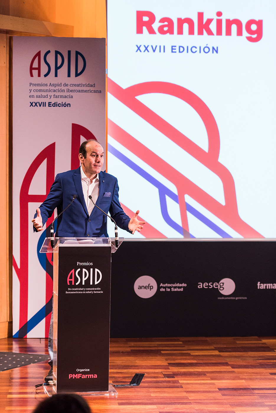 Roger Antich, veterano presentador de la Gala Aspid