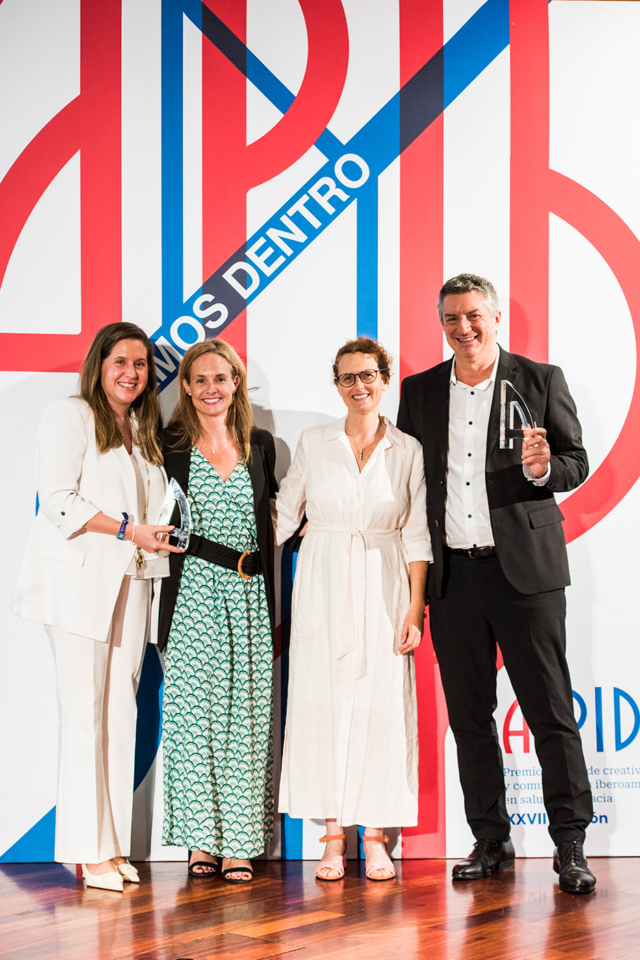 Berta Mart�n de AstraZeneca, Elvira Moreno de DHM Health Grupo Pac�fico y Mart�n Guti�rrez de AstraZeneca
