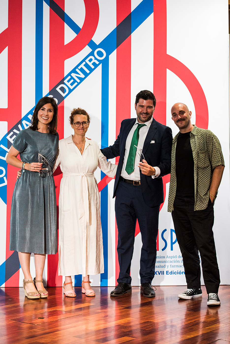 Ana Richarte de VMLY&R Health, Fernando Mozo de Gilead y Eduardo Dom�nguez de  VMLY&R Health
