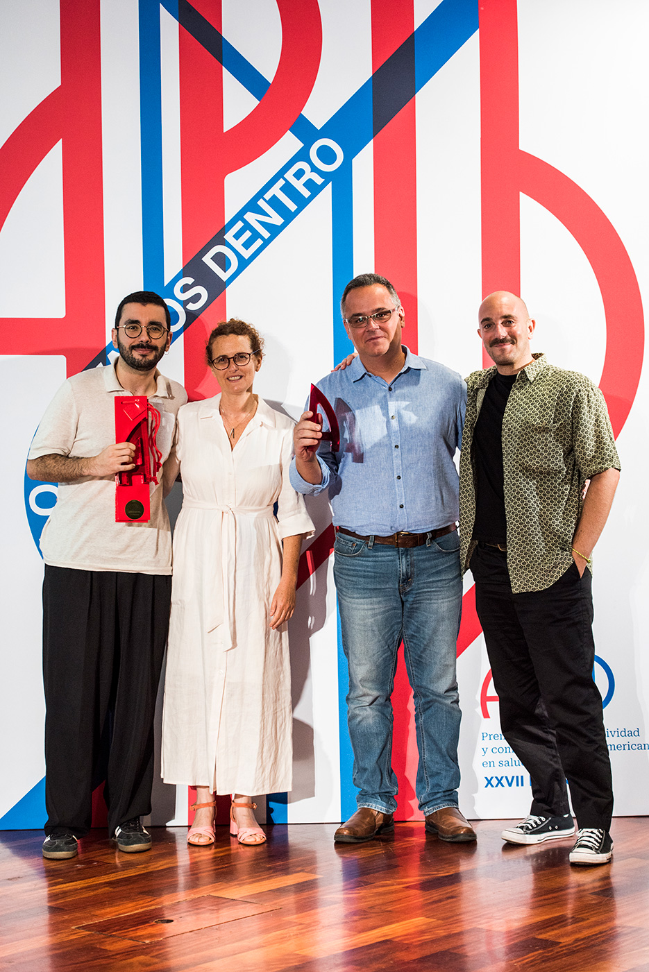 Luis Lemes de VMLY&R Health, Leandro Lu�s Lopes de KDOG y Eduardo Natera de VMLY&R Health