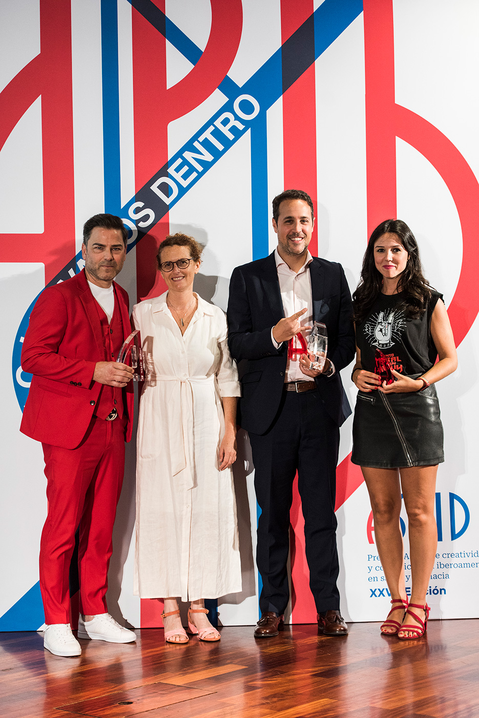 Jes�s Romero del Hombre Bueno de Grow, Rub�n Rodr�guez de GSK y  Judith Cebri�n de Grow