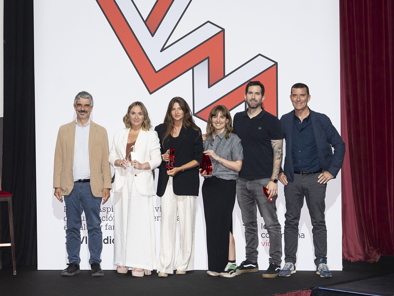 Cartu Calder�n de Aguinaga y Cris Encinar de Olistic con Natalia Carranza y Carles G�mez de Fuego