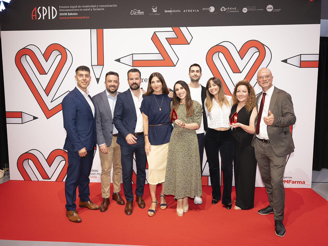 Reunidos en el photocall