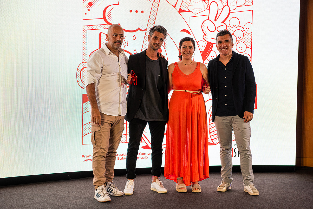 Ricardo Plat�n, Willy Padr� de ADN COM, Marta Sabat� de Boehringer Ingelheim y V�ctor Navarro
