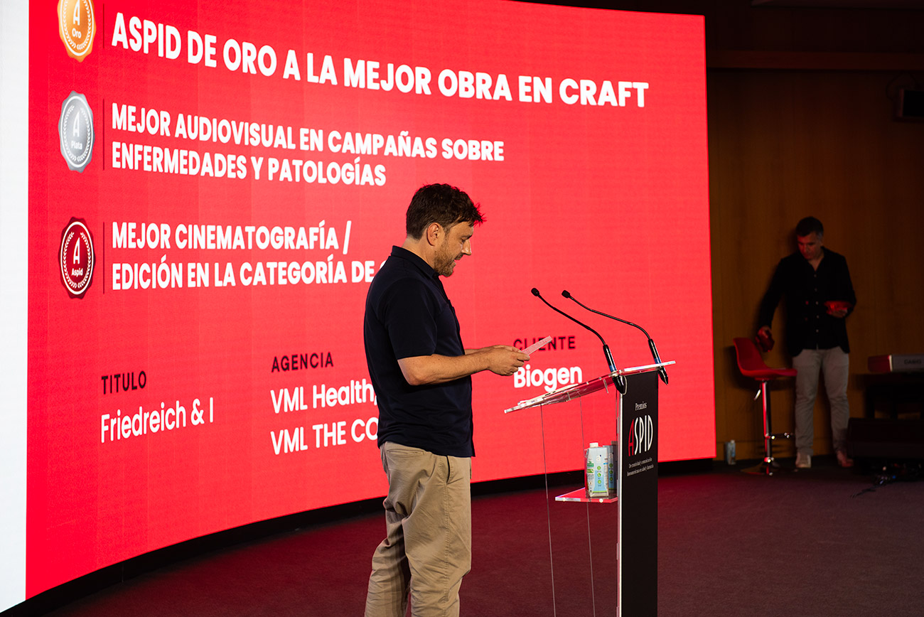 Aspid al mejor audiovisual en Campa�as sobre enfermedades y patolog�as, Aspid a la mejor cinematograf�a / edici�n en la categor�a de Craft y Aspid de Oro a la Mejor obra en Craft