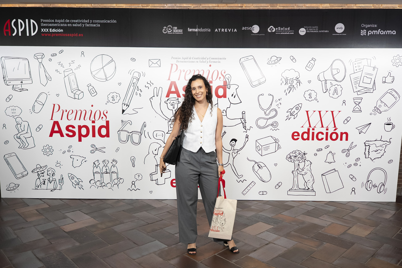 Posando en el photocall