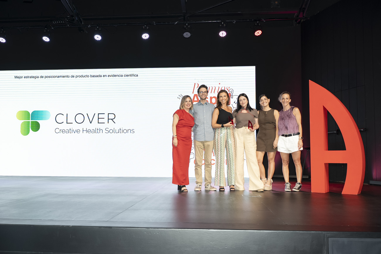 Francisco Prieto de Clover, Marta Costa Gomes de Laboratorios Menarini, María Rodríguez y Rocío Requena de Clover
