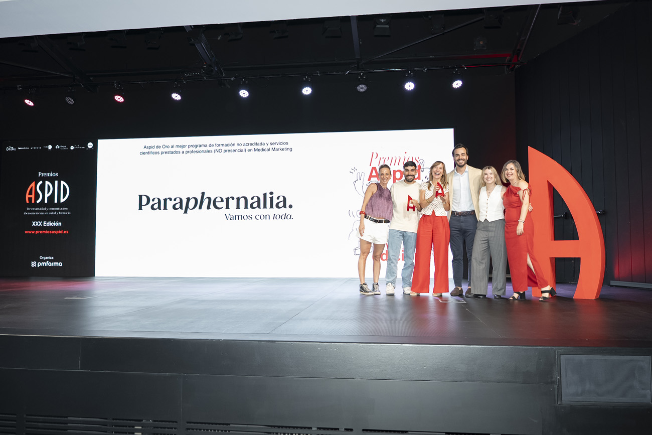 Santiago Fuertes de Paraphernalia, Genoveva Vivancos y Gonzalo Castillejo de Regeneron y Laura González De la Torre de Paraphernalia