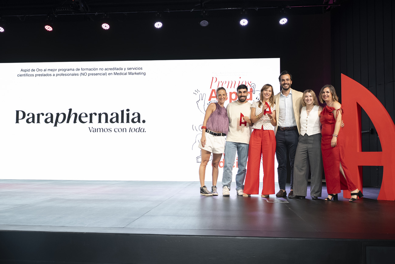 Aspid de Oro al mejor programa de formación no acreditada y servicios científicos prestados a profesionales (NO presencial) en Medical Marketing