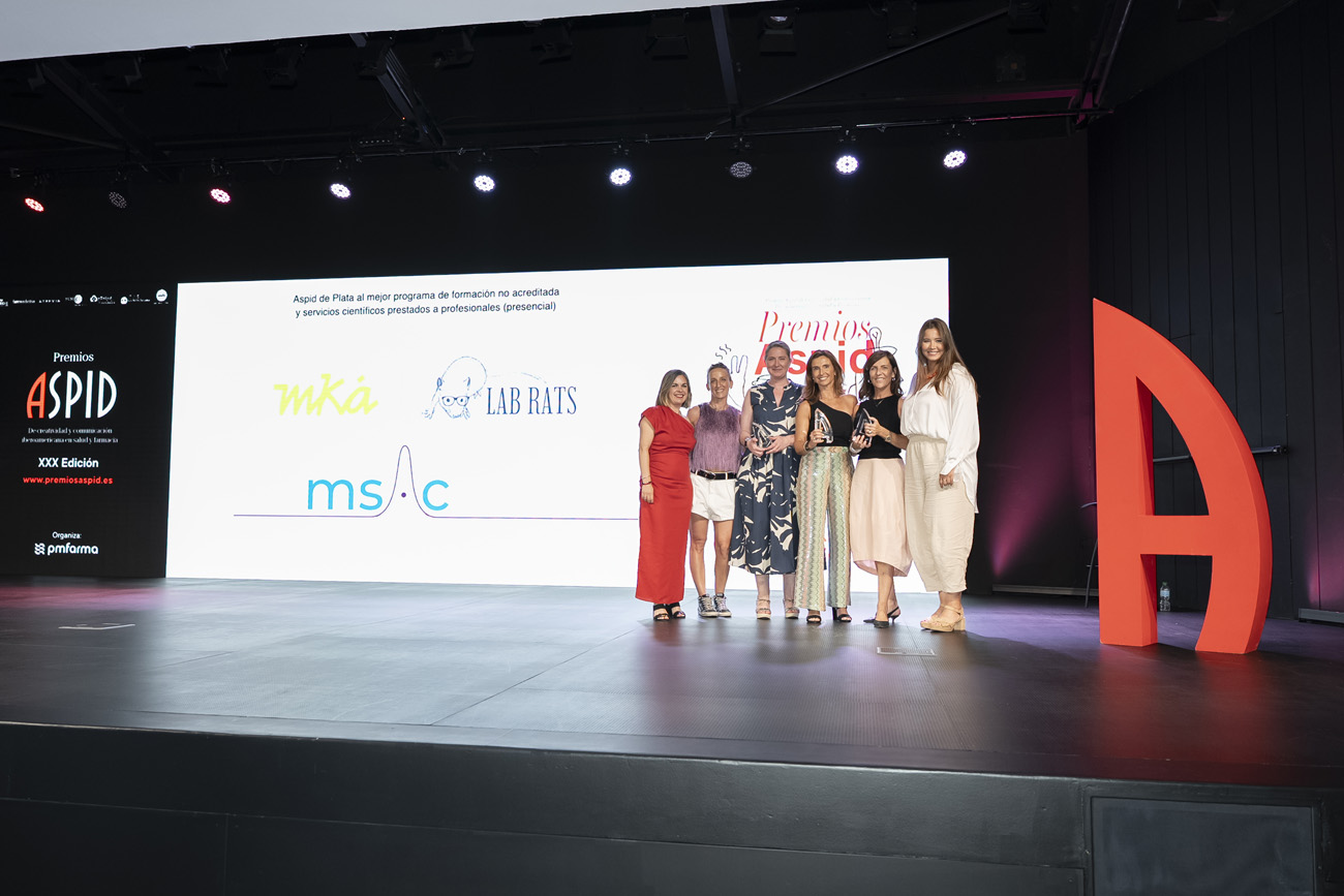 Aspid de Plata al mejor programa de formación no acreditada y servicios científicos prestados a profesionales (presencial)
