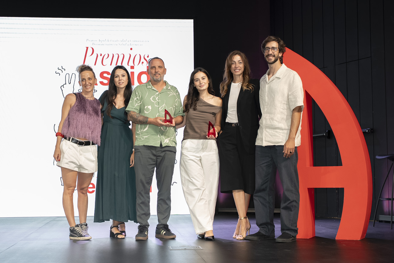 Nico Kluguer de VML, Abril Orantes y Esther Esteban de Bayer y Enric Ivern de VML