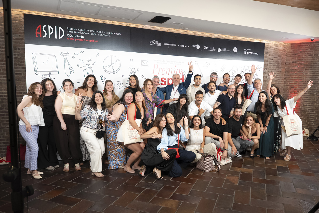 Contentos en el photocall