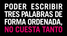 No cuesta tanto