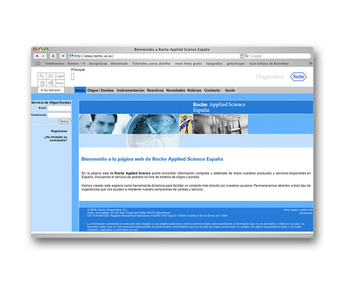 Web Roche Applied Science España - 1