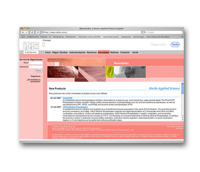 Web Roche Applied Science España - 3