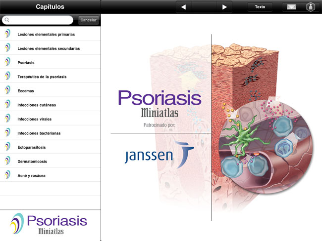 Aplicación iPhone y iPad Miniatlas Psoriasis - 7