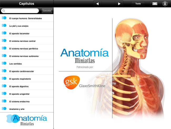 Aplicación iPhone y iPad Miniatlas Anatomía - 6