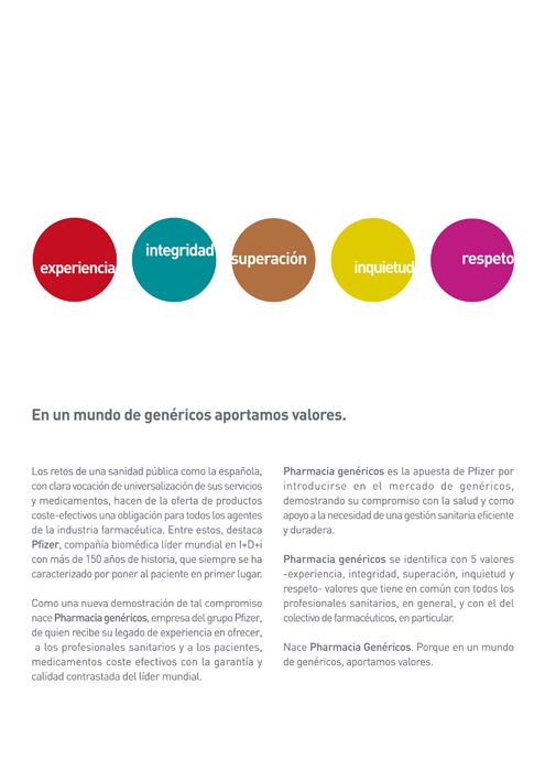 En un mundo de genéricos, aportamos valores - 10